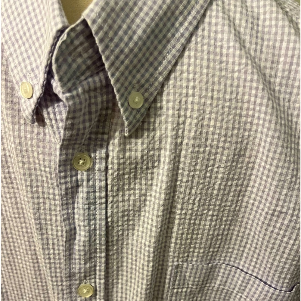 Five Four Button Down Shirt Sz. XL gingham lavender white